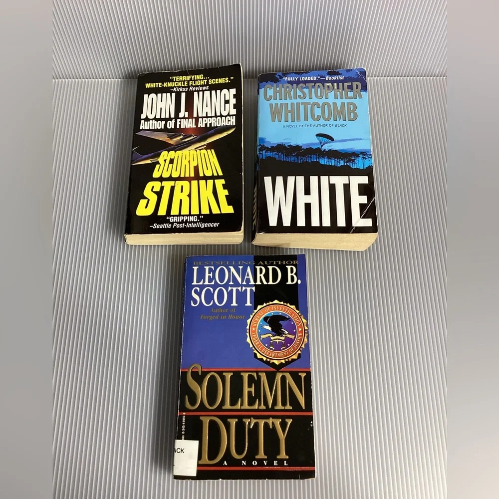 Set of 3 Mystery Thriller Paperback Books